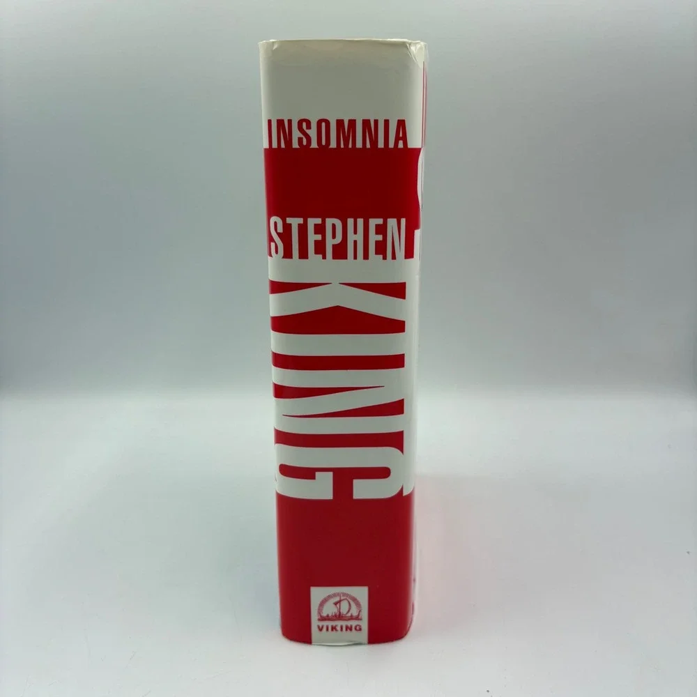 Viking Insomnia Hardcover Book Adult Red Good 1st Edition Stephen King